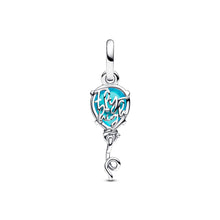 Load image into Gallery viewer, Blue Murano Glass Balloon Dangle Charm
