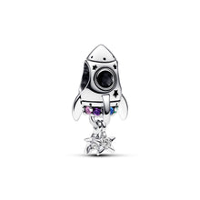 Load image into Gallery viewer, Space Love Rocket Charm

