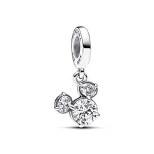 Load image into Gallery viewer, Disney Mickey Mouse Sparkling Head Silhouette Dangle Charm
