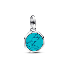 Load image into Gallery viewer, Turquoise-coloured Engravable Mini Medallion Charm
