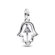 Load image into Gallery viewer, Hamsa Hand Medallion Charm
