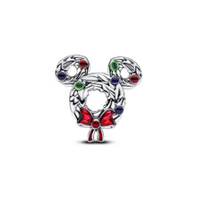 Load image into Gallery viewer, Disney Mickey Mouse Christmas Wreath Charm
