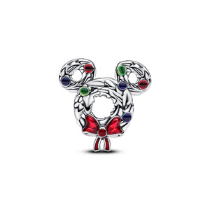 Disney Mickey Mouse Christmas Wreath Charm