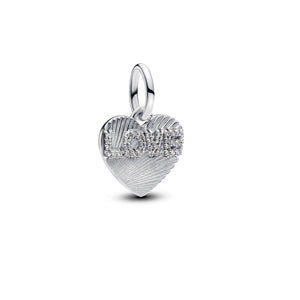 Engravable Love Heart Dangle Charm