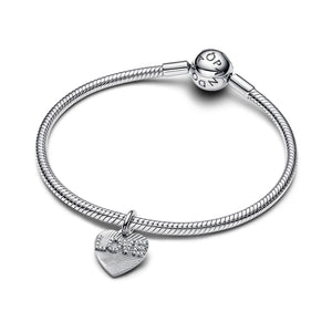 Engravable Love Heart Dangle Charm