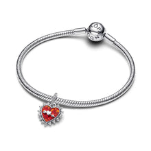 Load image into Gallery viewer, Spinnable Arrow Heart Dangle Charm
