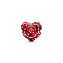 Load image into Gallery viewer, Rose Heart Charm
