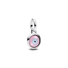 Load image into Gallery viewer, Engravable Evil Eye Murano Glass Mini Dangle Charm
