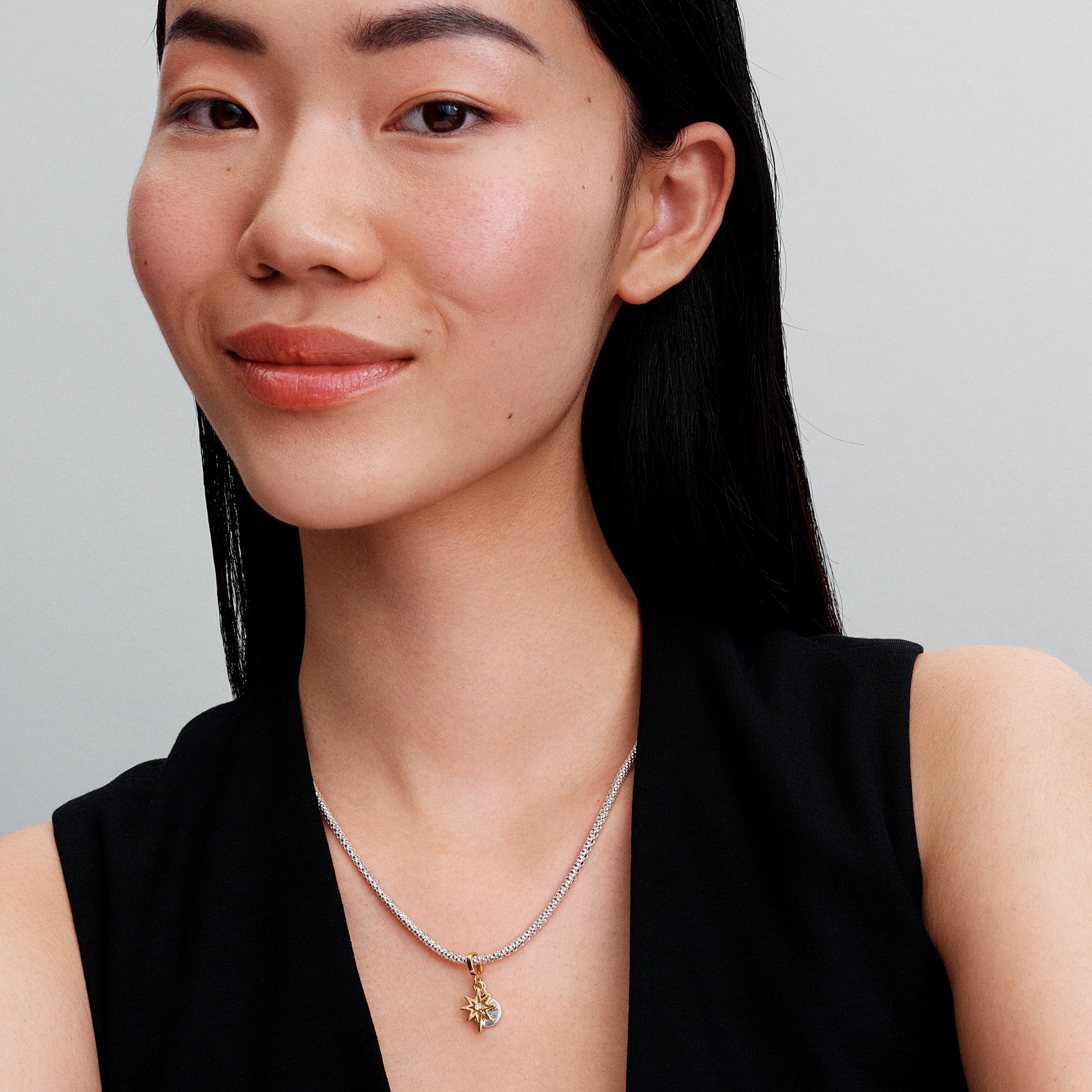 Engravable North Star Lab-grown Diamond Dangle Charm