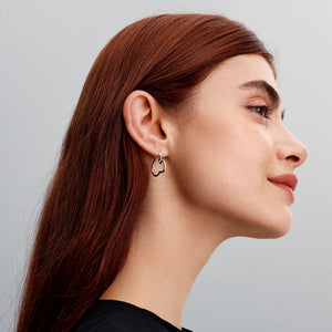 Disney Mickey Mouse Silhouette Hoop Earrings