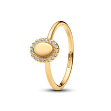 Load image into Gallery viewer, Engravable Oval Halo Ring
