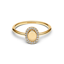 Load image into Gallery viewer, Engravable Oval Halo Ring
