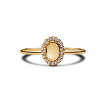 Load image into Gallery viewer, Engravable Oval Halo Ring
