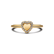 Load image into Gallery viewer, Engravable Heart Halo Ring
