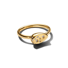 Load image into Gallery viewer, Medium Stone-Set Oval Signet Ring
