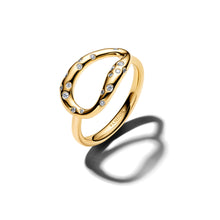 Load image into Gallery viewer, Organically Shaped Stone-Set Statement Ring
