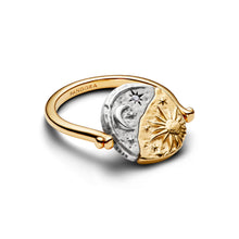 Load image into Gallery viewer, Sun &amp; Moon Reversible Medallion Ring
