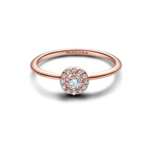 Load image into Gallery viewer, Round Pave Halo Ring
