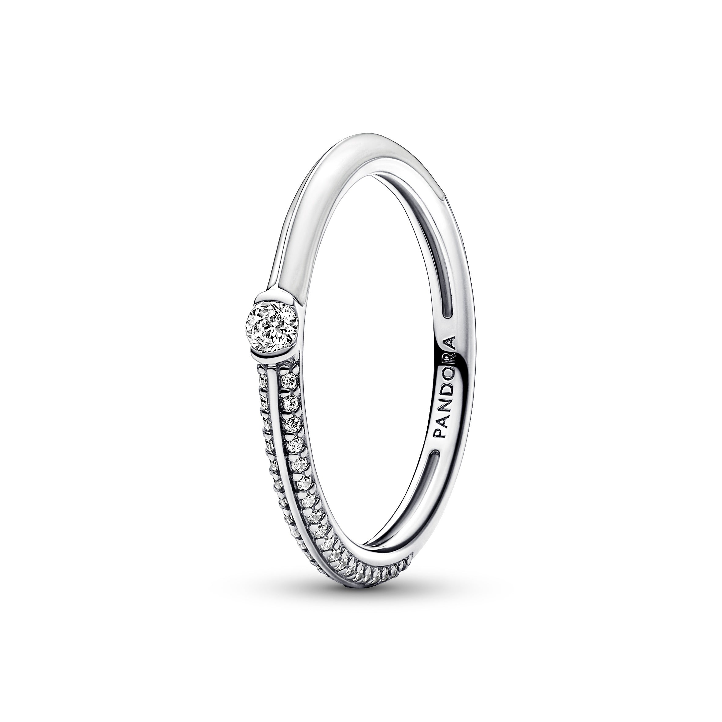 Promise Rings Pandora Silver Cubic Zirconia Ring Pandora ME Pavé
