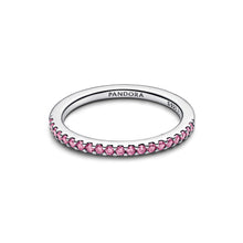 Load image into Gallery viewer, Sparkling Pink Band Ring
