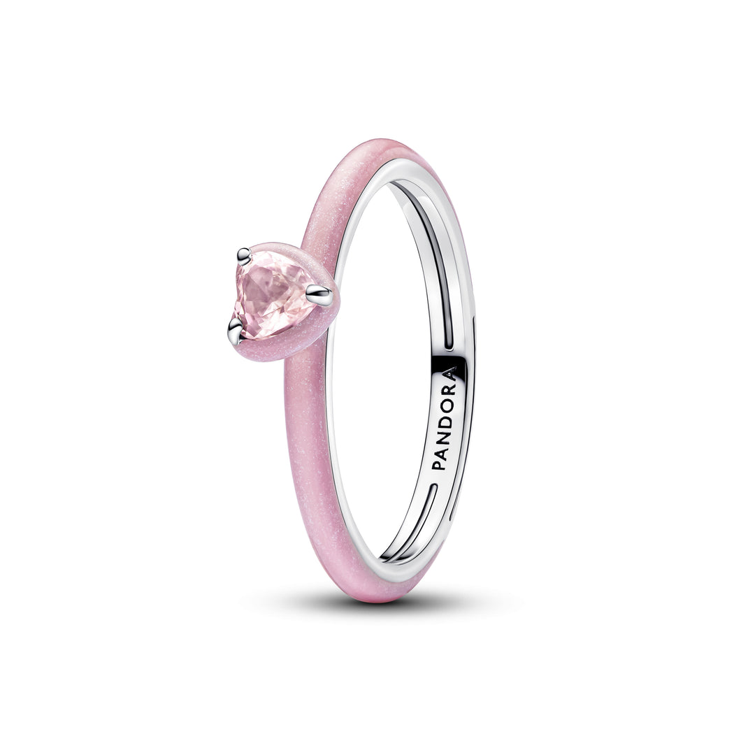 Pink Chakra Heart Ring