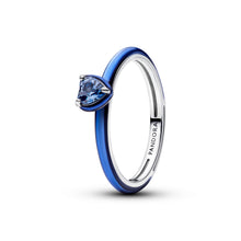 Load image into Gallery viewer, Blue Chakra Heart Ring
