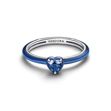 Load image into Gallery viewer, Blue Chakra Heart Ring
