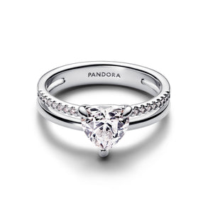 Double Band Heart Ring