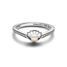 Load image into Gallery viewer, Disney Princess Ariel Shell Treated Freshwater Cultured Pearl Ring
