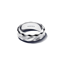 Load image into Gallery viewer, Rippled Wide Band Ring
