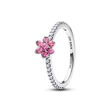 Load image into Gallery viewer, Sparkling Pink Flower Ring
