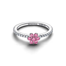 Load image into Gallery viewer, Sparkling Pink Flower Ring
