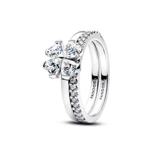 Load image into Gallery viewer, Sparkling Lucky Clover Splittable Ring
