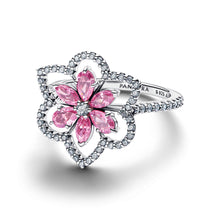 Load image into Gallery viewer, Double Flower Cocktail Ring
