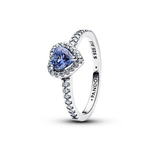 Load image into Gallery viewer, Sparkling Elevated Heart Ring
