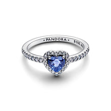 Load image into Gallery viewer, Sparkling Elevated Heart Ring
