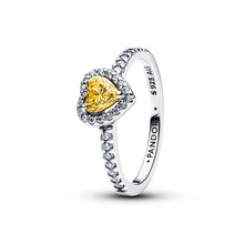 Load image into Gallery viewer, Sparkling Elevated Heart Ring
