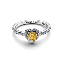 Load image into Gallery viewer, Sparkling Elevated Heart Ring
