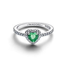 Load image into Gallery viewer, Elevated Mint Green Heart Ring
