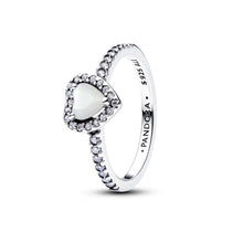 Load image into Gallery viewer, Elevated White Heart Ring

