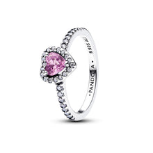 Load image into Gallery viewer, Elevated Light Purple Heart Ring
