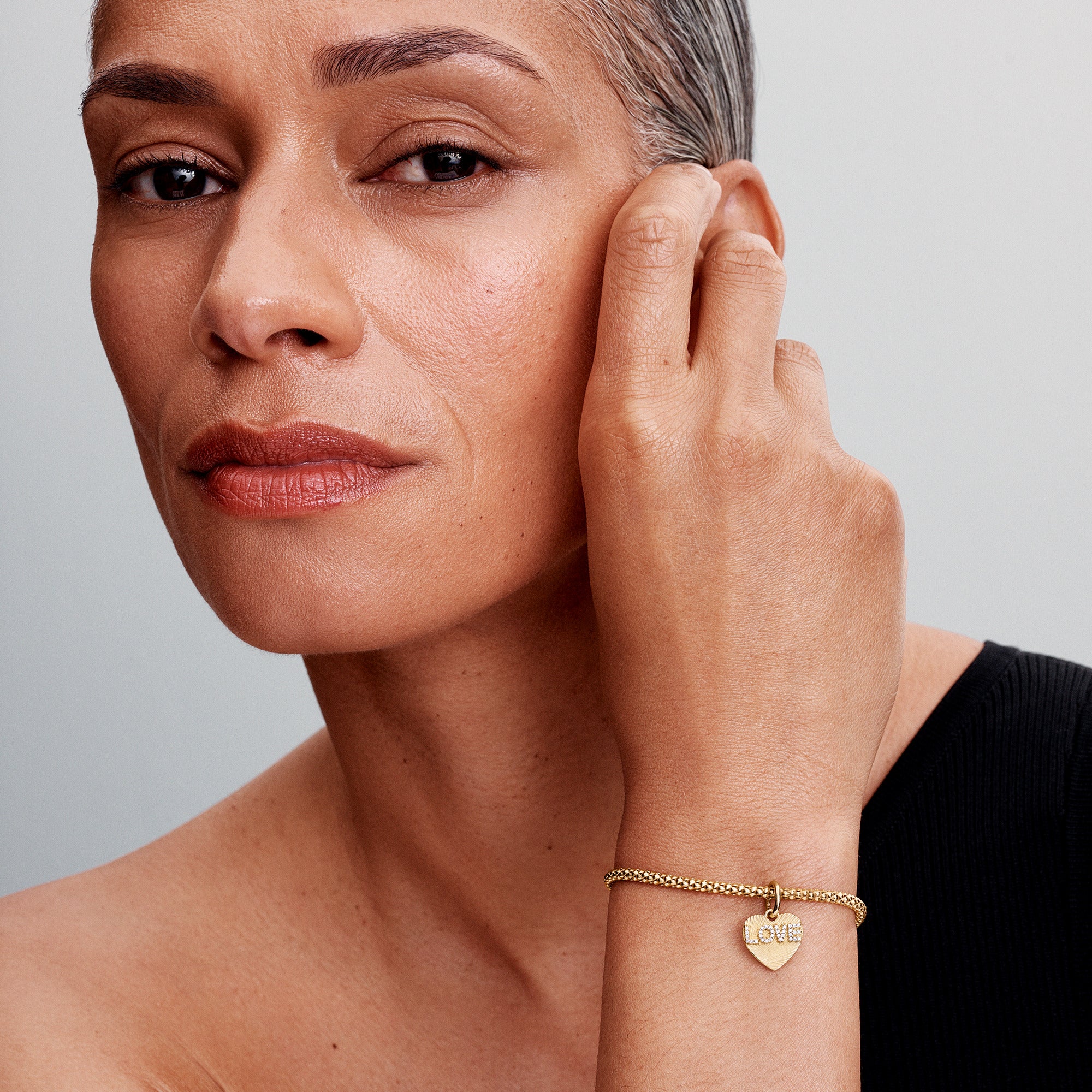 Engravable Love Heart Dangle Charm