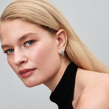 Load image into Gallery viewer, Light Blue Hoop Earrings
