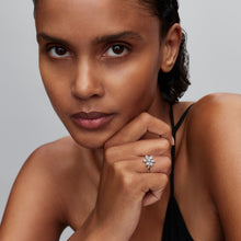 Load image into Gallery viewer, Herbarium Sparkling Flower Cocktail Ring
