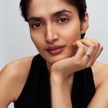 Load image into Gallery viewer, Elevated Princess Blue Heart Ring
