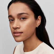 Load image into Gallery viewer, Organically Shaped Stone-Set Oval Stud Earrings
