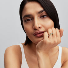 Load image into Gallery viewer, Crossover Beads &amp; Pavé Triple Band Ring
