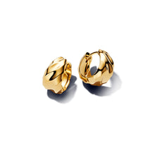 Load image into Gallery viewer, Rippled Hoop Earrings
