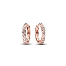 Load image into Gallery viewer, Sparkling Huggie Hoop Earrings

