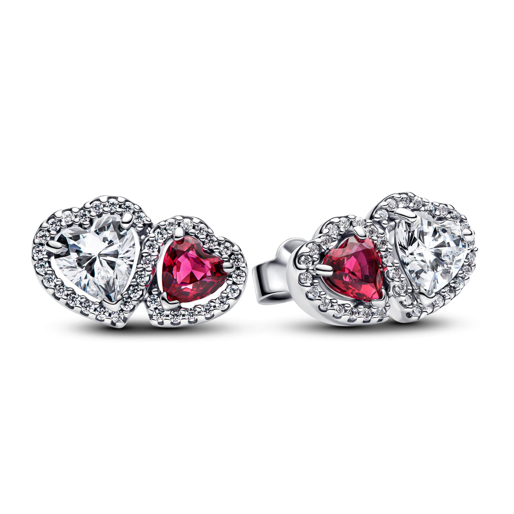 Halo Hearts Stud Earrings